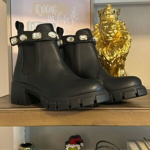 Madden Girl Jeweled Leather Boots